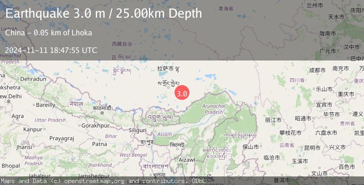 Map of EASTERN XIZANG