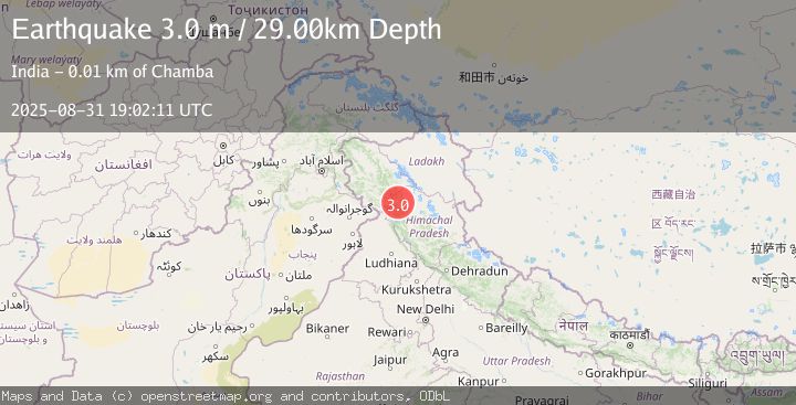 Map of HIMACHAL PRADESH, INDIA