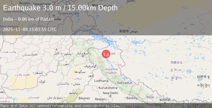 Map of KASHMIR-INDIA BORDER REGION