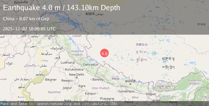 Map of WESTERN XIZANG