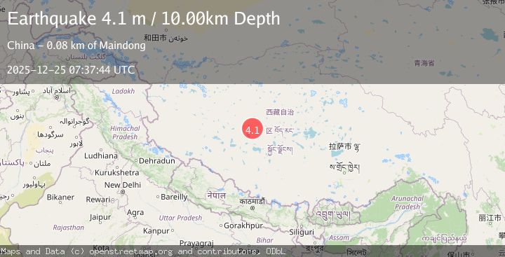 Map of WESTERN XIZANG