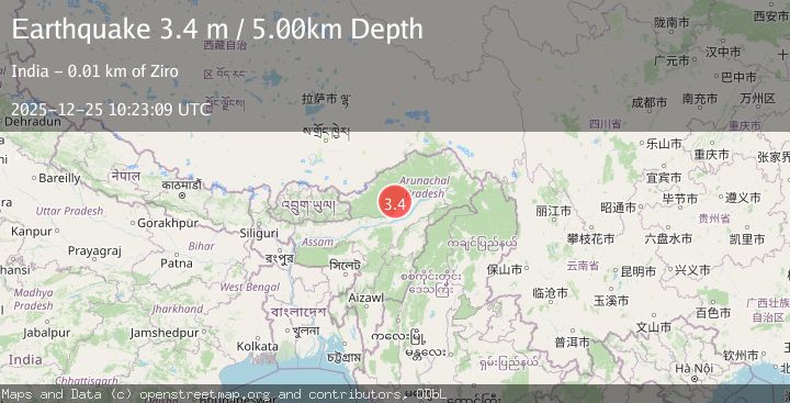 Map of ARUNACHAL PRADESH, INDIA