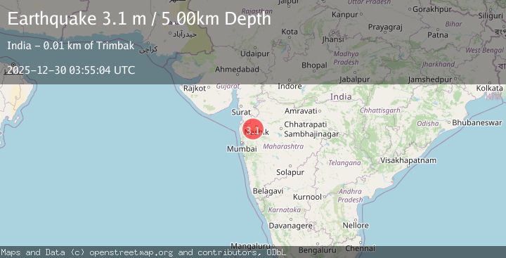 Map of MAHARASHTRA, INDIA