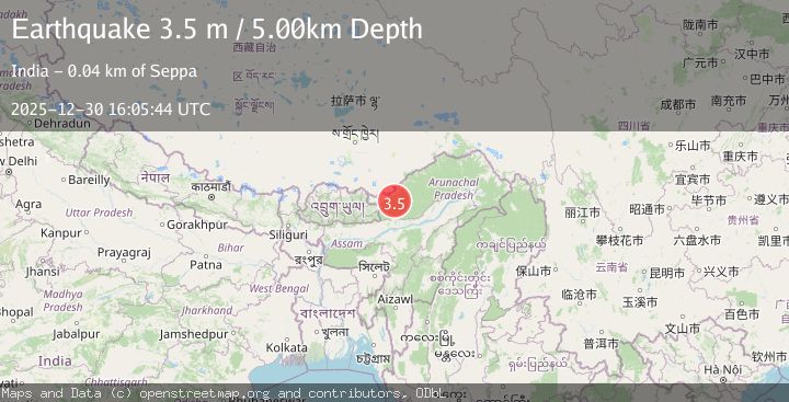 Map of ARUNACHAL PRADESH, INDIA