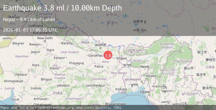 Map of NEPAL-INDIA BORDER REGION