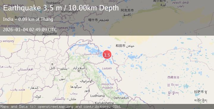 Map of KASHMIR-XINJIANG BORDER REGION