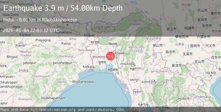 Map of TRIPURA, INDIA REGION