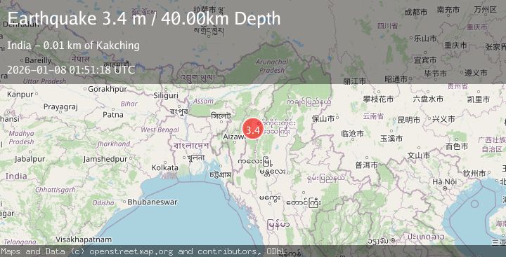 Map of MANIPUR, INDIA REGION