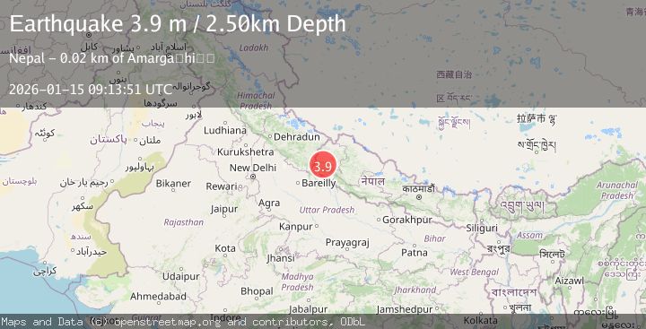 Map of NEPAL-INDIA BORDER REGION