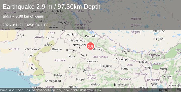 Map of UTTAR PRADESH, INDIA