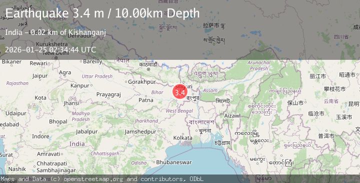 Map of INDIA-BANGLADESH BORDER REGION