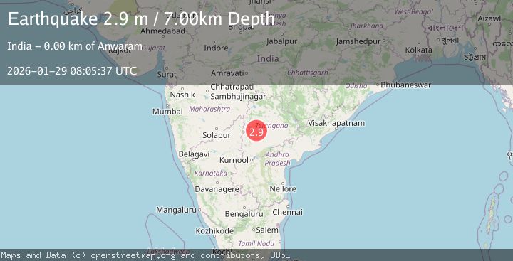 Map of ANDHRA PRADESH, INDIA