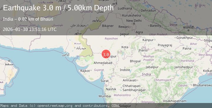Map of RAJASTHAN, INDIA