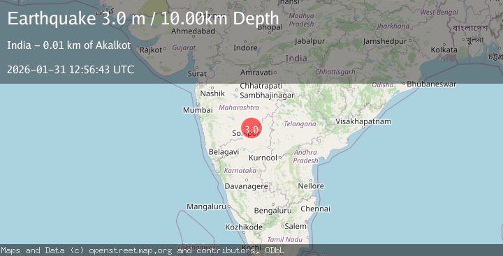 Map of MAHARASHTRA-KARNATAKA REG, INDIA