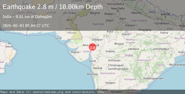 Map of GUJARAT, INDIA