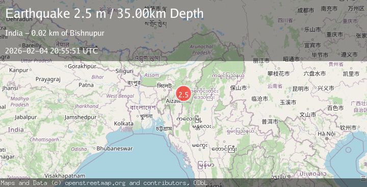 Map of MANIPUR, INDIA REGION