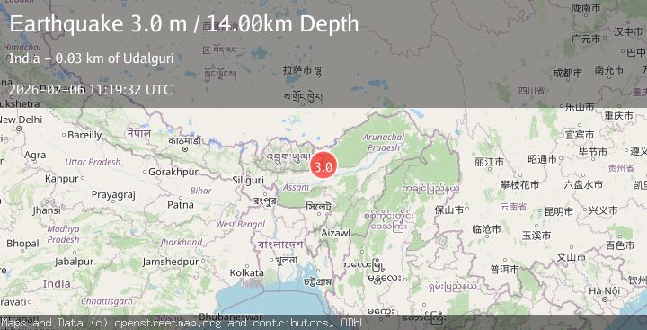 Map of ARUNACHAL PRADESH, INDIA