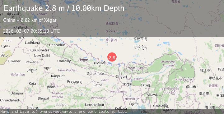 Map of WESTERN XIZANG