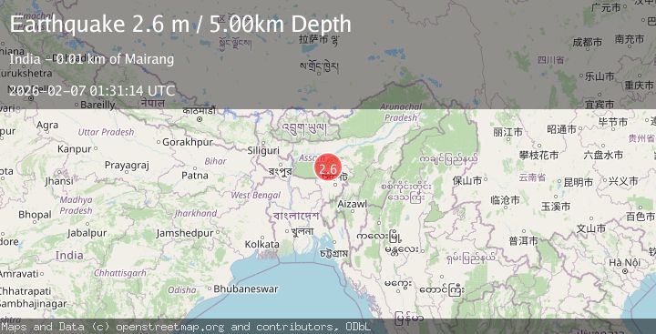 Map of MEGHALAYA, INDIA REGION