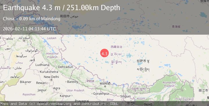Map of WESTERN XIZANG