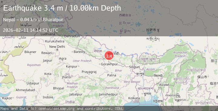 Map of NEPAL-INDIA BORDER REGION