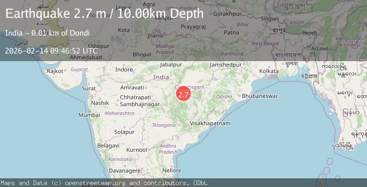 Map of CHHATTISGARH, INDIA