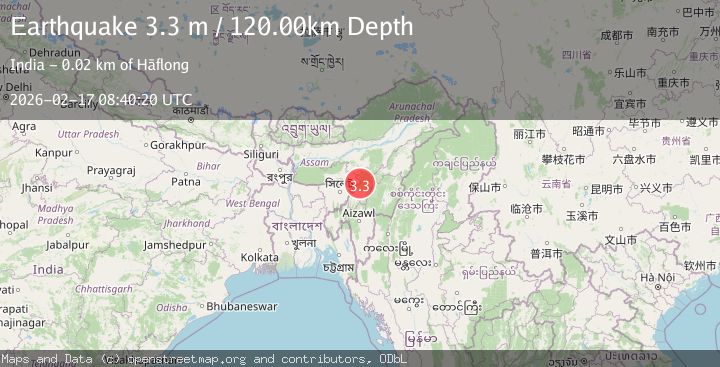 Map of MEGHALAYA - ASSAM REGION, INDIA
