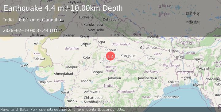Map of UTTAR PRADESH, INDIA
