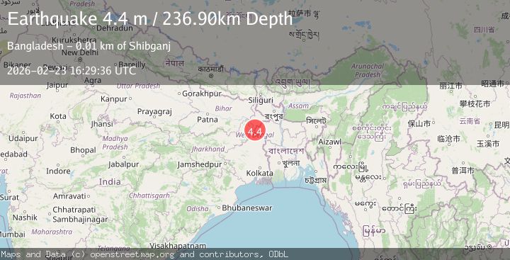 Map of INDIA-BANGLADESH BORDER REGION