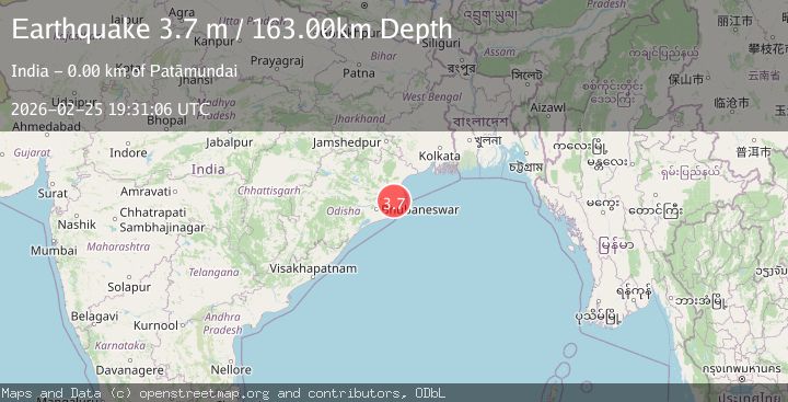 Map of ORISSA, INDIA