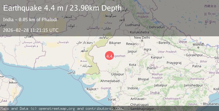 Map of RAJASTHAN, INDIA