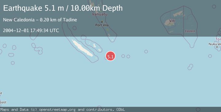 Map of SOUTHEAST OF LOYALTY ISLANDS