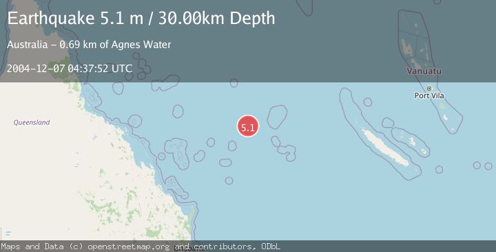 Map of EAST OF AUSTRALIA
