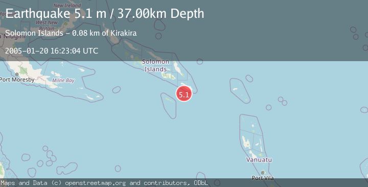 Map of SOLOMON ISLANDS