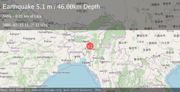 Map of INDIA-BANGLADESH BORDER REGION