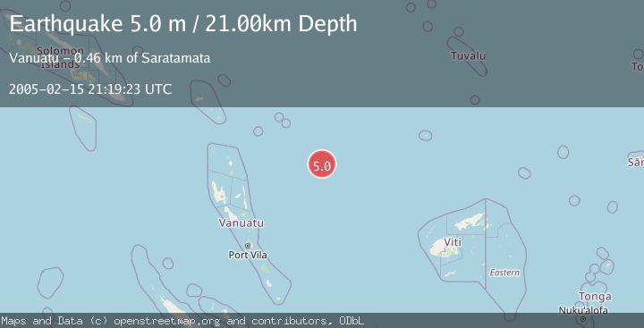 Map of VANUATU REGION