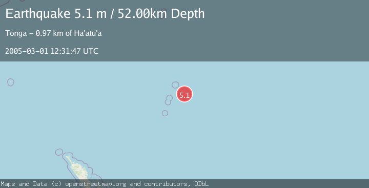 Map of KERMADEC ISLANDS, NEW ZEALAND