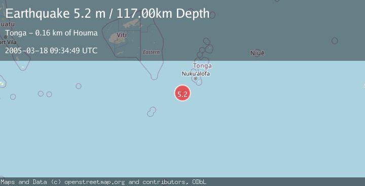 Map of SOUTH OF FIJI ISLANDS