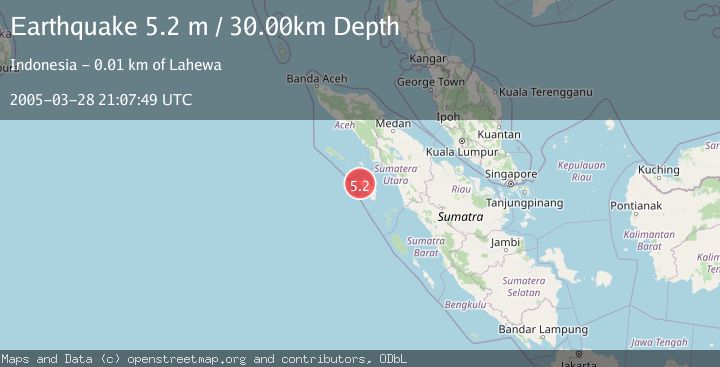 Map of NIAS REGION, INDONESIA