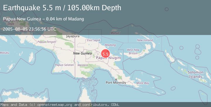 Map of EASTERN NEW GUINEA REG., P.N.G.