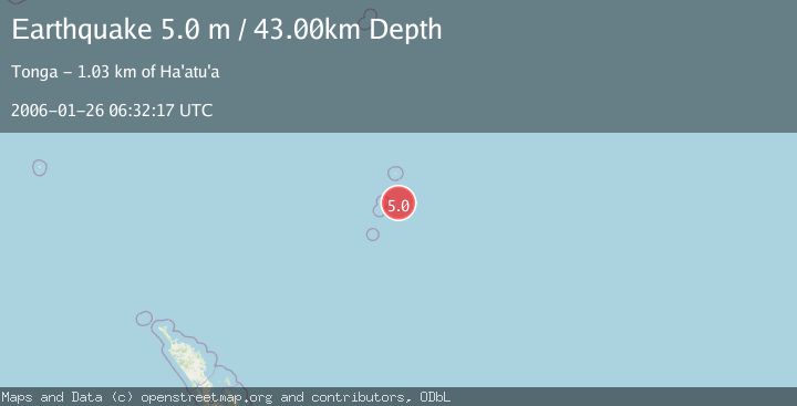 Map of KERMADEC ISLANDS, NEW ZEALAND