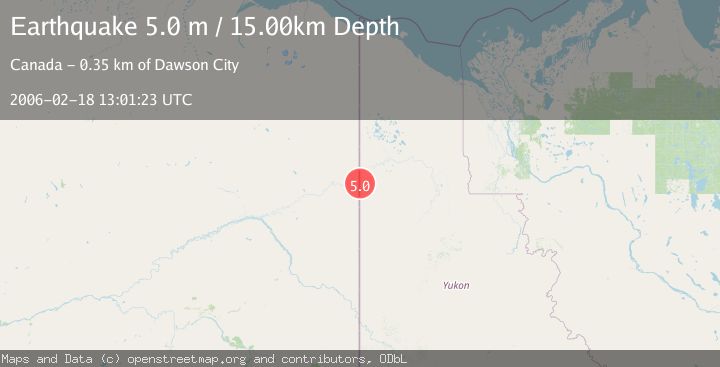Map of NORTHERN YUKON TERRITORY, CANADA