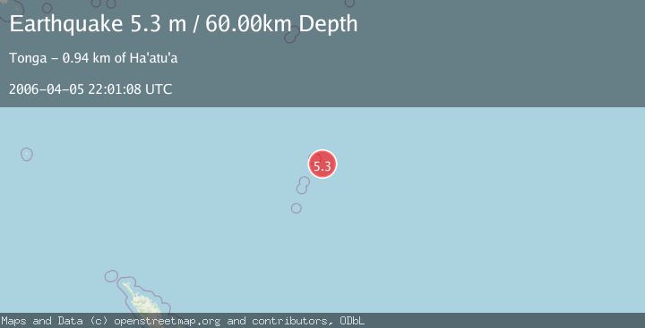 Map of KERMADEC ISLANDS, NEW ZEALAND