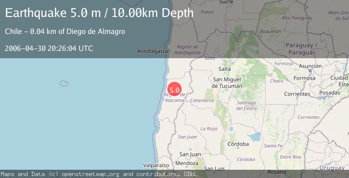 Map of ATACAMA, CHILE