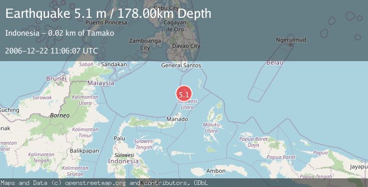 Map of KEPULAUAN SANGIHE, INDONESIA