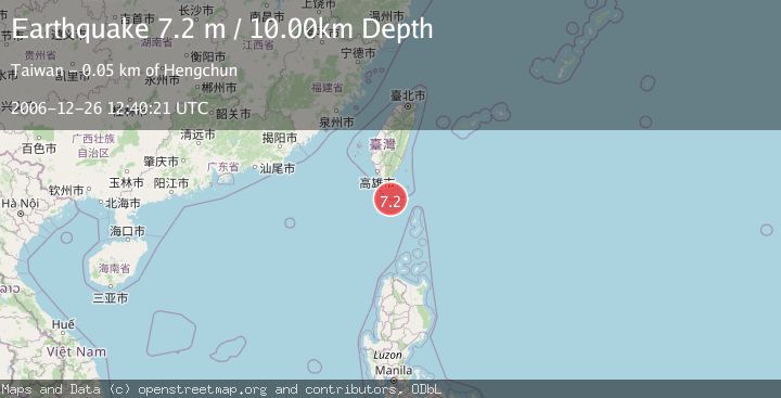 Map of TAIWAN REGION