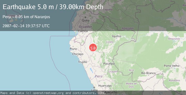 Map of NORTHERN PERU
