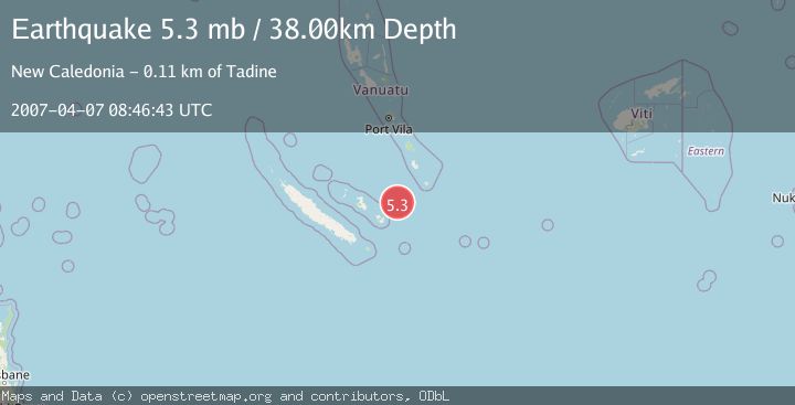 Map of LOYALTY ISLANDS