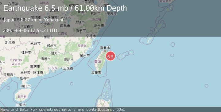 Map of TAIWAN REGION