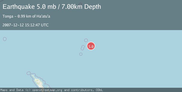 Map of KERMADEC ISLANDS, NEW ZEALAND